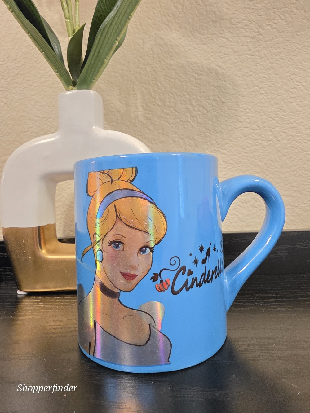 Disney Cinderella Blue Ceramic Mug